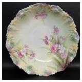 Antique RS Prussia Serving Bowl w/ Carnations ,