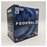 25 Federal 20 Gauge Game Load Shells