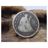 1875 CC Twenty Cent Piece Silver Coin