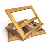 Vtg Wood Missal Bible Book Holder Stand Adjusts