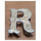 Letter Concho Marked Sterling, 5.5g
