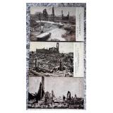 3 Antique The 1871 Great Chicago Fire Unused