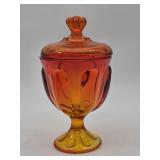 Viking Glass Epic Line 6-petal covered candy dish