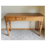 Broyhill Oak Console Table