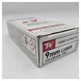 50 Rds. Winchester 9mm Luger Target & Practice