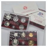 2000 SILVER US MINT PROOF COIN SET