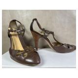 Vince Camuto Imagine Brown Slingback Heels