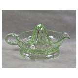 Vintage Uranium Glass Citrus Juicer Reamer