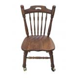Tell City Dinning Chair on Casters