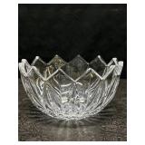 VINTAGE MIKASA LEAD CRYSTAL WATER LILY/SUNFLOWER