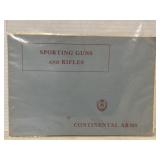 Continental Arms Sporting Guns & Rifles Catalog/