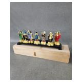 Vntg Hand-painted Japanese "Seven Lucky Gods"