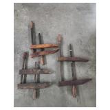 Antique Wooden Parallel Clamps