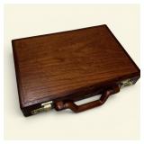 VTG Wood Briefcase Dharma Missing 2 Feet on