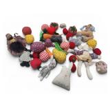Vtg Sewing & Crochet Dolls Fruit Vegetables