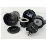 5 Vintage 35mm Camera Lenses Spiratone Macro