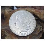 1884 O Morgan Silver Dollar