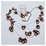 COLD WATER CREEK NECKLACE & EARRING SET