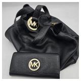 Michael Kors Pebbled Leather Bag & Clutch