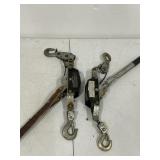 2 COME-A-LONGS HAND PULLERS