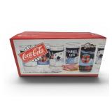 NOS 1995 Coca-Cola Polar Bear Glasses 8-Piece Set