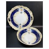 Antique Hand Painted Bowl & Platter RS Prussia ?