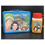 Vtg Appleï¿½s Way Metal Lunchbox & Thermos , Red