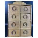 Wood Spice Cabinet w/ Drawers