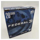 25 Federal 20 Gauge Game Load Shells