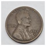 1913 S LINCOLN WHEAT PENNY