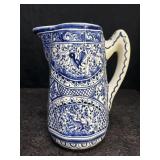 HAND PAINTED CERAMIC PITCHER FROM CIOMBRA