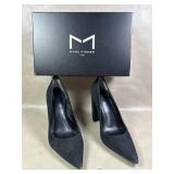Marc Fisher Black Suede Platform Heels Pumps