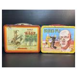 2 Vintage Metal Lunchboxes Kung Fu , Early West