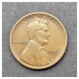 1911 S LINCOLN WHEAT PENNY