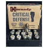 AMMUNITION BOX 40 S&W HORNADY CRITICAL DEFENSE 20
