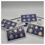 2000 & 2001 US MINT PROOF COIN SETS