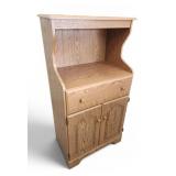 Vtg Cabinet Microwave Stand Modern Construction