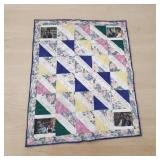 Signed Hand Tied w/ Photos Family Quilt 40ï¿½ï¿½ x