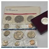 1977 US UNCIRCULATED MINT COIN SET & GEORGE