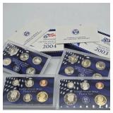 2003 & 2004 US MINT PROOF COIN SETS