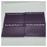 1989, 90, 91 & 92 US MINT PROOF COIN SETS