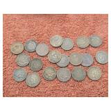 Lot of 20 US Indian Head Pennies IHC