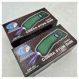 Pair of Green Cobra CSP-007 Stun Guns