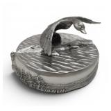 Pewter Ducks Unlimited Coaster Set / Made In Nova