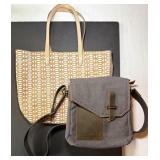 Vaschy Canvas & Leather Messenger Bag and Stella