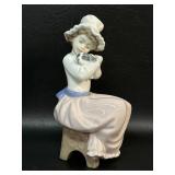 NAO Lladro  A Big Hug Girl and Puppy Retired 1987