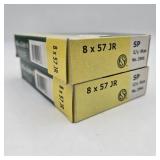 40 Rds. Sellier & Bellot 8x57 JR Soft Point