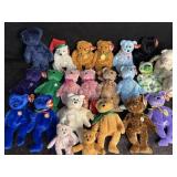 OVER 20 TY BEANIE BABY BEARS