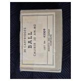 Box of Vintage .30 cal AN-M2 Ammunition 20rds