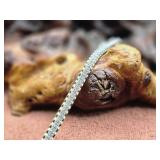 Large Sterling Silver Tennis Bracelet